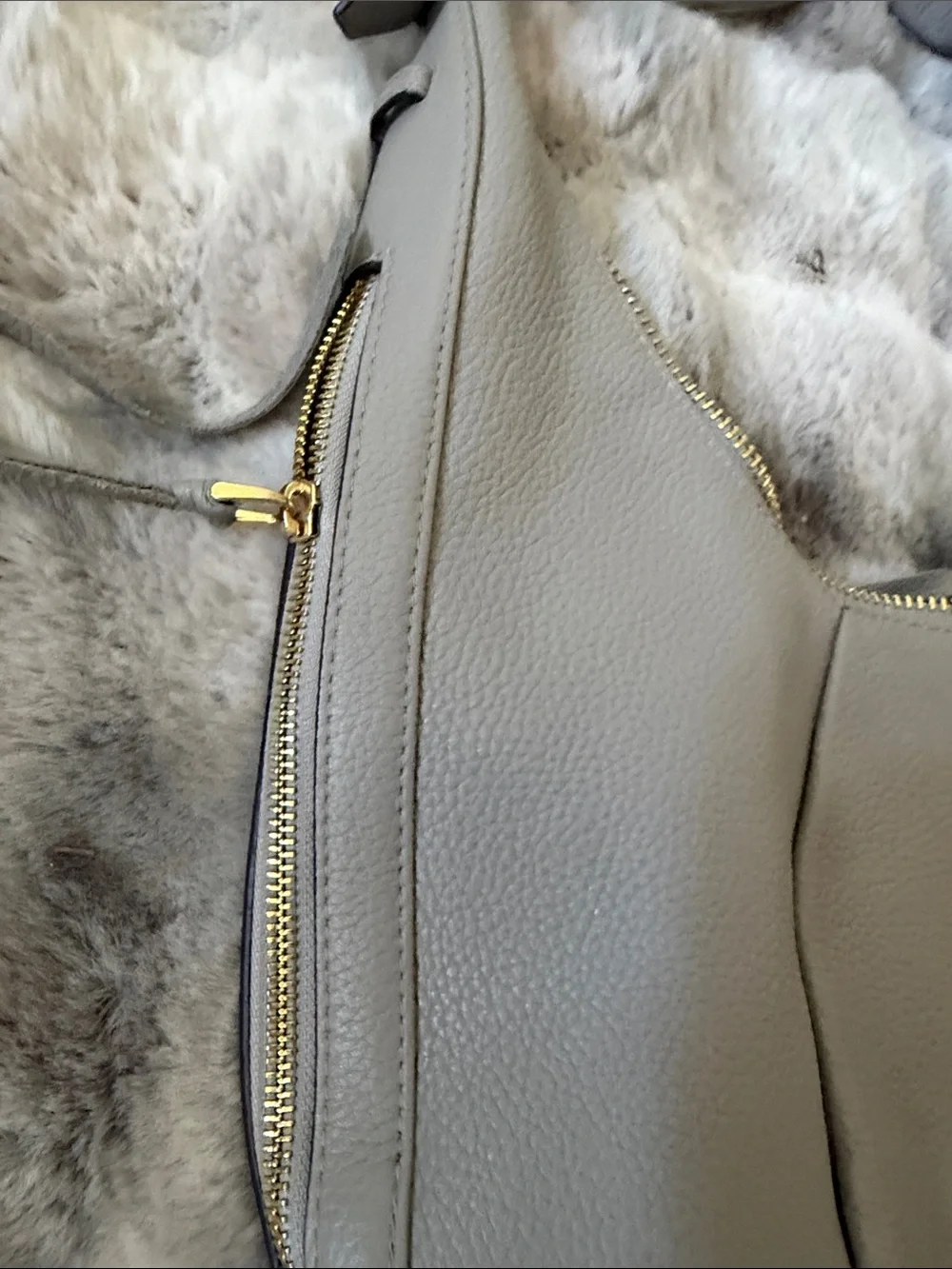 Aimee Kestenberg Pebbled Leather Hobo in Light Gray